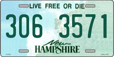 NH license plate 3063571