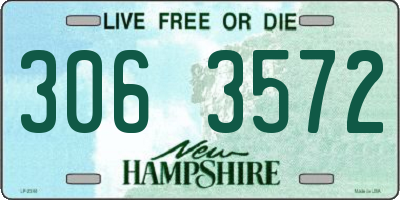 NH license plate 3063572