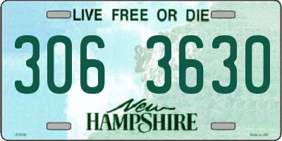 NH license plate 3063630