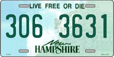 NH license plate 3063631
