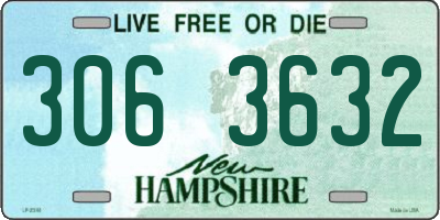 NH license plate 3063632