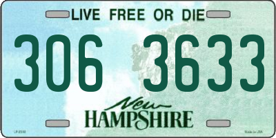 NH license plate 3063633