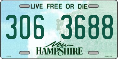 NH license plate 3063688