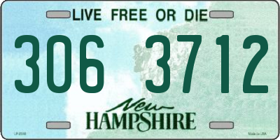 NH license plate 3063712