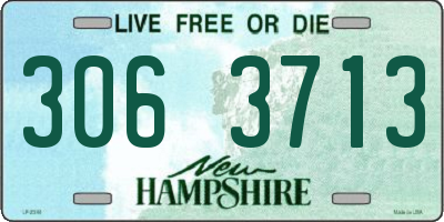 NH license plate 3063713
