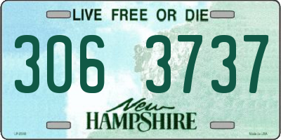 NH license plate 3063737
