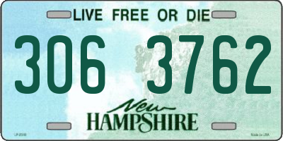 NH license plate 3063762