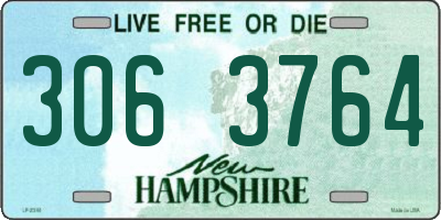 NH license plate 3063764