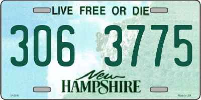 NH license plate 3063775