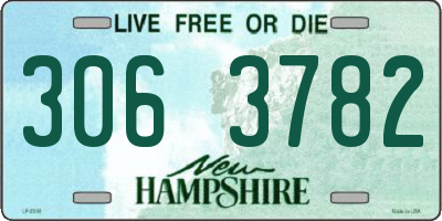 NH license plate 3063782
