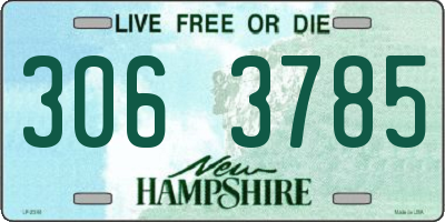 NH license plate 3063785