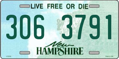 NH license plate 3063791