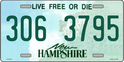 NH license plate 3063795