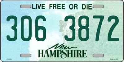 NH license plate 3063872