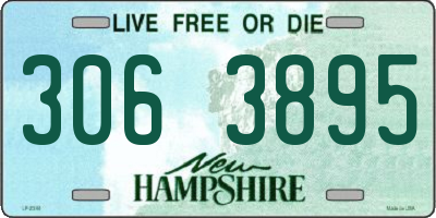 NH license plate 3063895