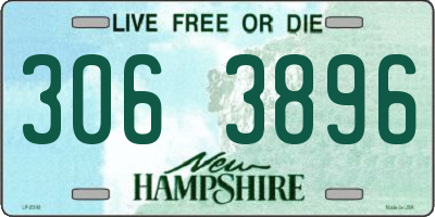 NH license plate 3063896