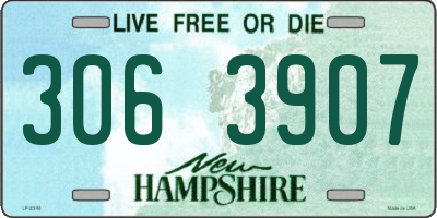 NH license plate 3063907