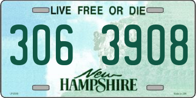 NH license plate 3063908