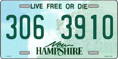 NH license plate 3063910