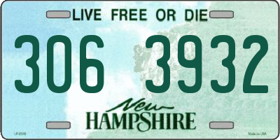 NH license plate 3063932