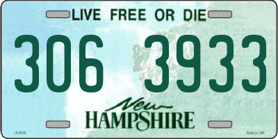 NH license plate 3063933