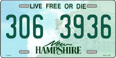 NH license plate 3063936