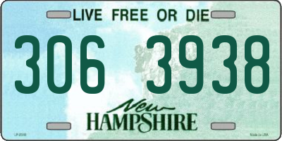 NH license plate 3063938