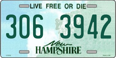 NH license plate 3063942