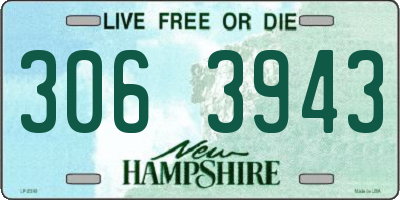 NH license plate 3063943