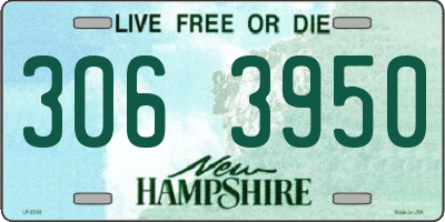 NH license plate 3063950
