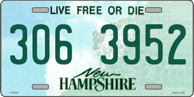 NH license plate 3063952