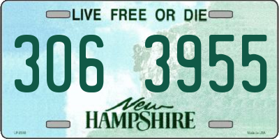 NH license plate 3063955