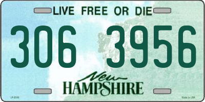 NH license plate 3063956
