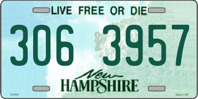 NH license plate 3063957