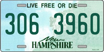 NH license plate 3063960