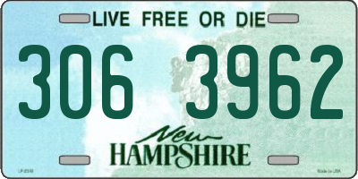 NH license plate 3063962
