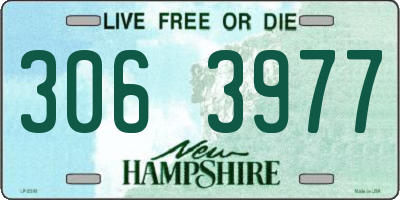 NH license plate 3063977