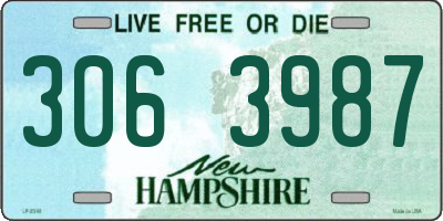 NH license plate 3063987