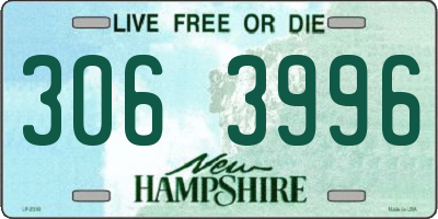 NH license plate 3063996