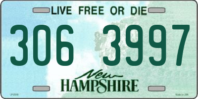 NH license plate 3063997