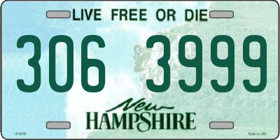 NH license plate 3063999