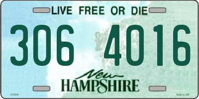 NH license plate 3064016