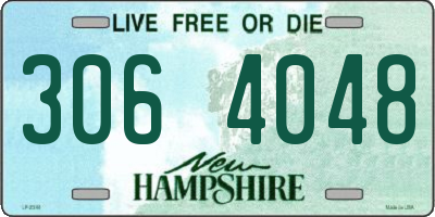 NH license plate 3064048