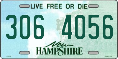 NH license plate 3064056
