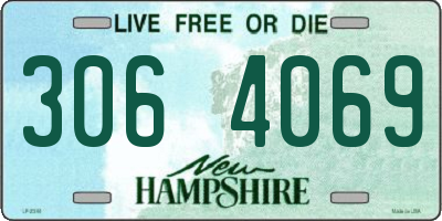 NH license plate 3064069