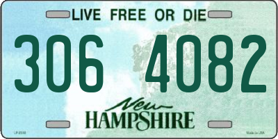 NH license plate 3064082