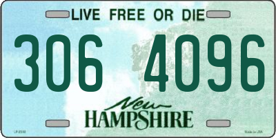 NH license plate 3064096