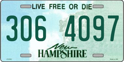 NH license plate 3064097