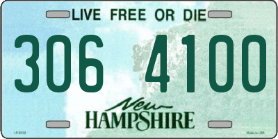 NH license plate 3064100