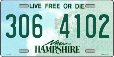 NH license plate 3064102